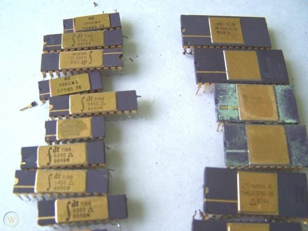 Gold ceramic cpu